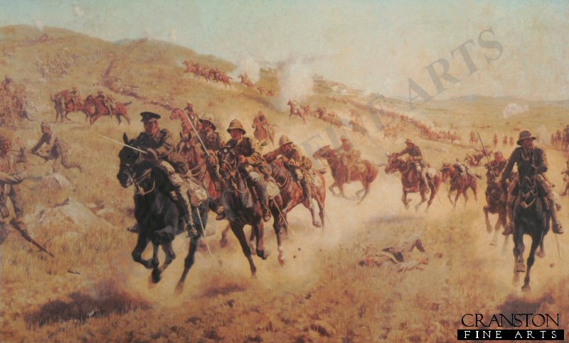 Action of the 6th Mounted Brigade at El Muhgar by J P Beadle.