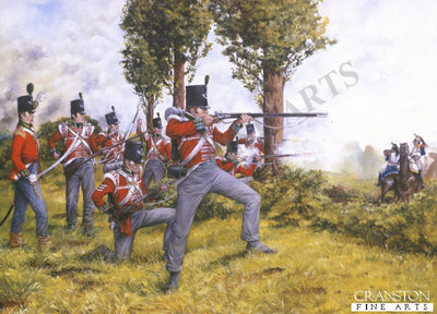 51st (2nd Yorkshire, West Riding) Light Infantry at Waterloo June 1815. by Brian Palmer. (PC)