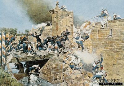 The Landau Gate at Wissembourg is Taken by Assault, 4th August 1870 by Carl Rochling.