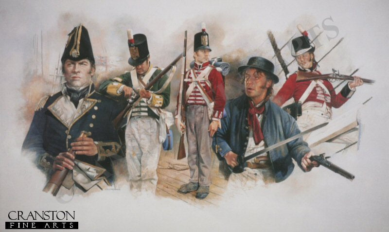 Men of the British Navy During the Battle of Lake Erie 1813 by Chris Collingwood (AP)