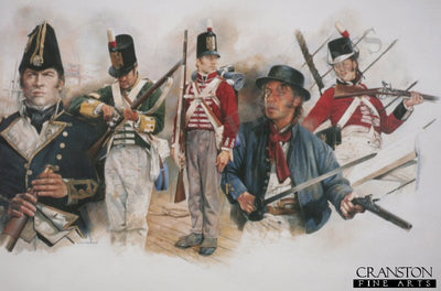 Men of the British Navy During the Battle of Lake Erie 1813 by Chris Collingwood. (PC)
