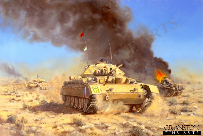 Operation Crusader, 18th November 1941 by David Pentland. (GL)