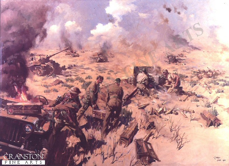 The Kidney Ridge action by Terence Cuneo.
