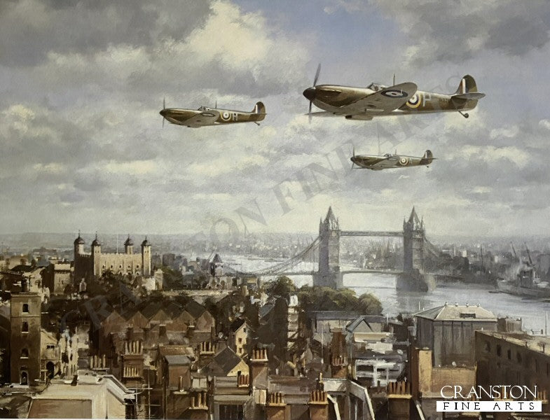 Spitfires over London by John Young.