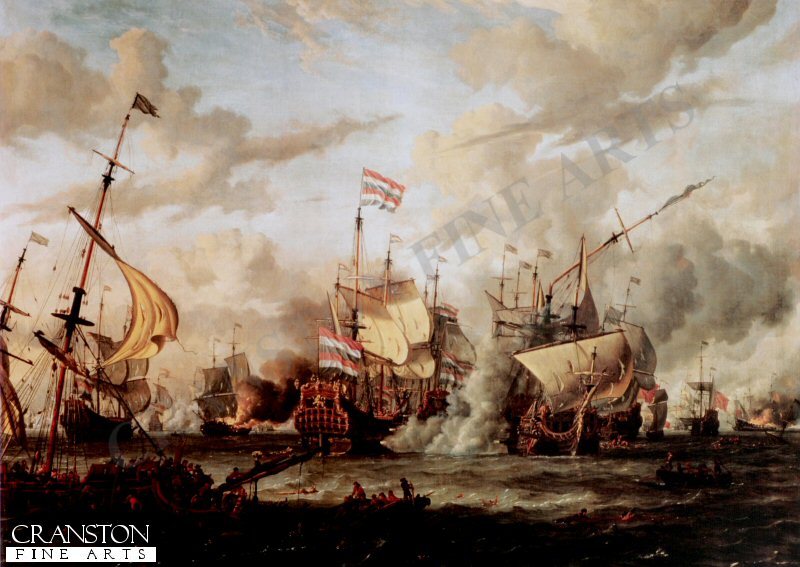 The Battle of Texel, 11th August 1673 by Abraham Storck (GS)