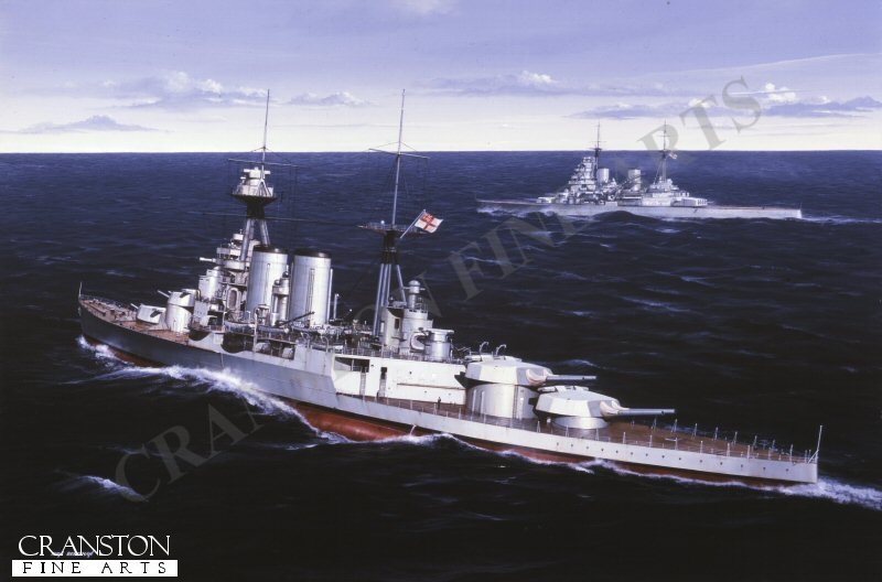 HMS Hood by Ivan Berryman. (APB)