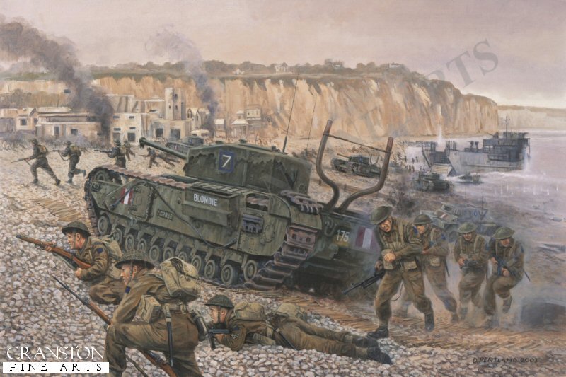 Disaster at Dieppe, France, 19th August 1942 by David Pentland. (AP)