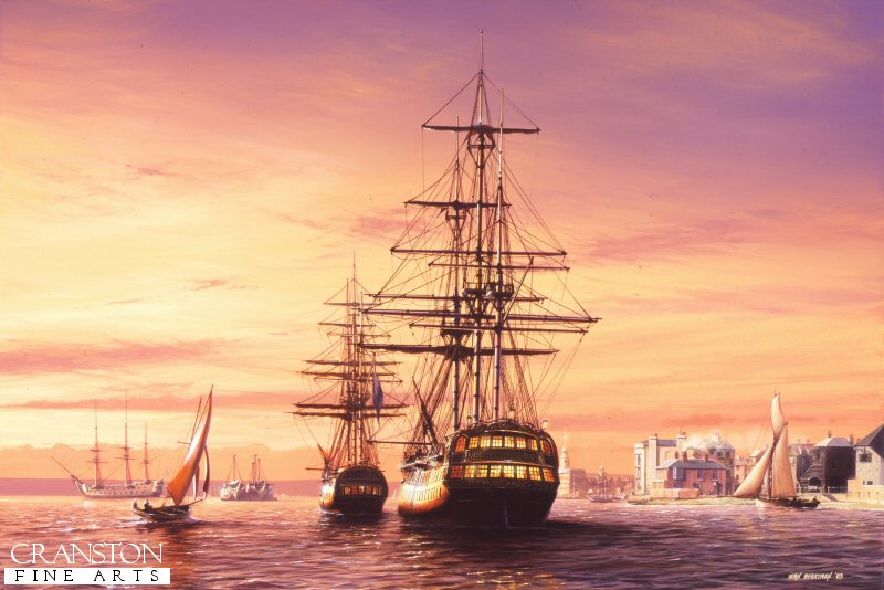 HMS Vanguard at Portsmouth by Ivan Berryman. (PC)
