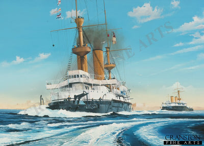 HMS Hood at Malta 1896 By Randall Wilson. (PC)