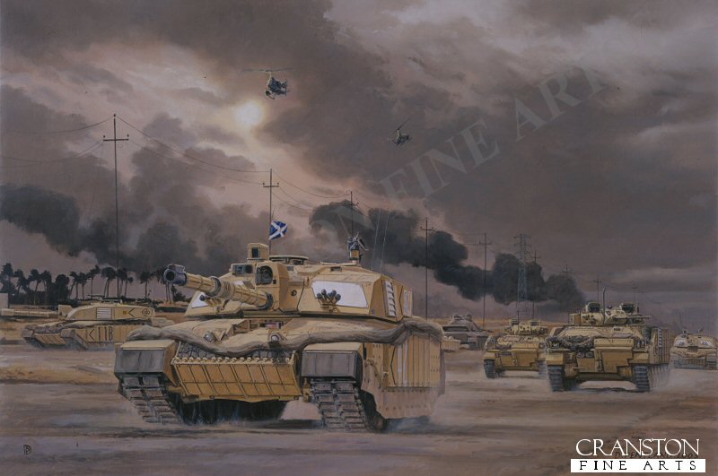The Road to Basra, Southern Iraq, 7th April 2003 by David Pentland. (GL)