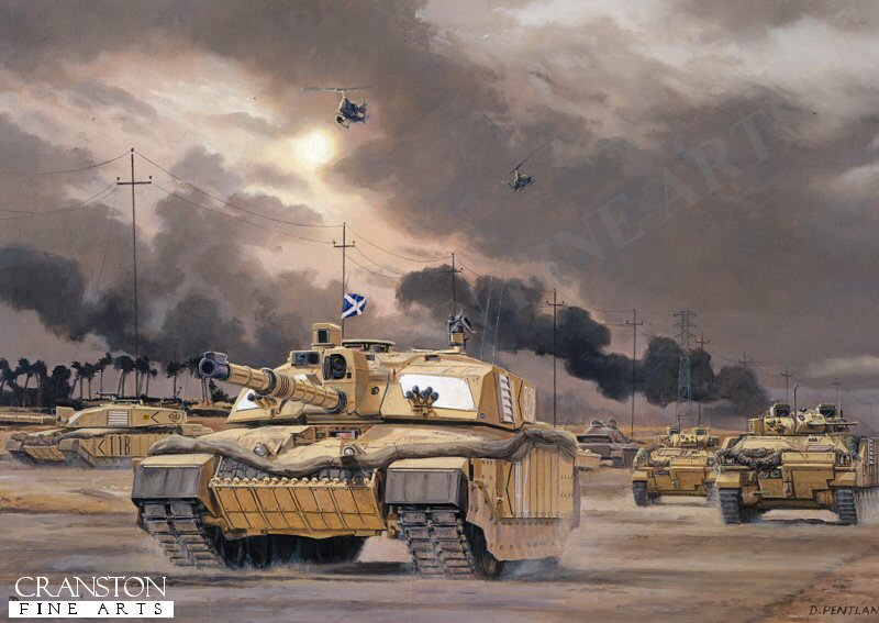 The Road to Basra, Southern Iraq, 7th April 2003 by David Pentland. (PC)