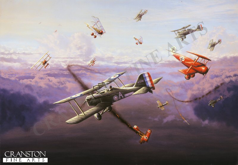 Dawn Dog Fight, Mick Mannock VC by Graeme Lothian (GL)