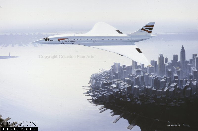 Concorde over New York (Concorde Farewell) by Ivan Berryman. (AP)