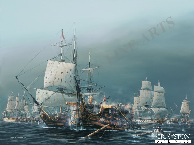 The Battle of Trafalgar, 2.30pm.  The Taking of the Santisima Trinidad by Ivan Berryman (AP)