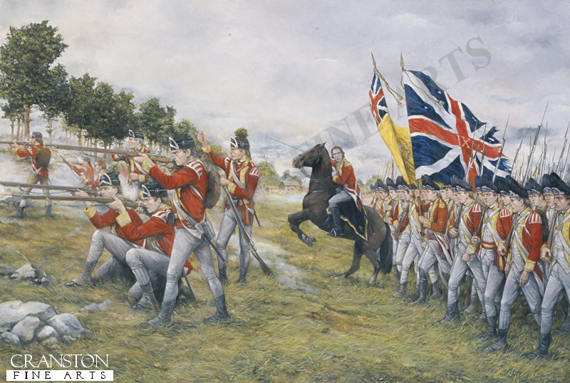 The 9th Regiment, at the Battle of Freeman's Farm, September 19th 1777 by Brian Palmer (P)