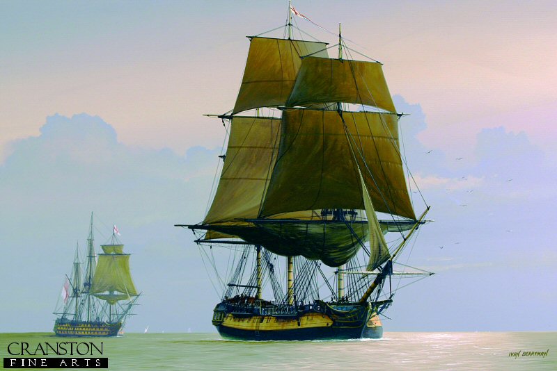 HMS Euryalus Arriving at Spithead by Ivan Berryman. (PC)