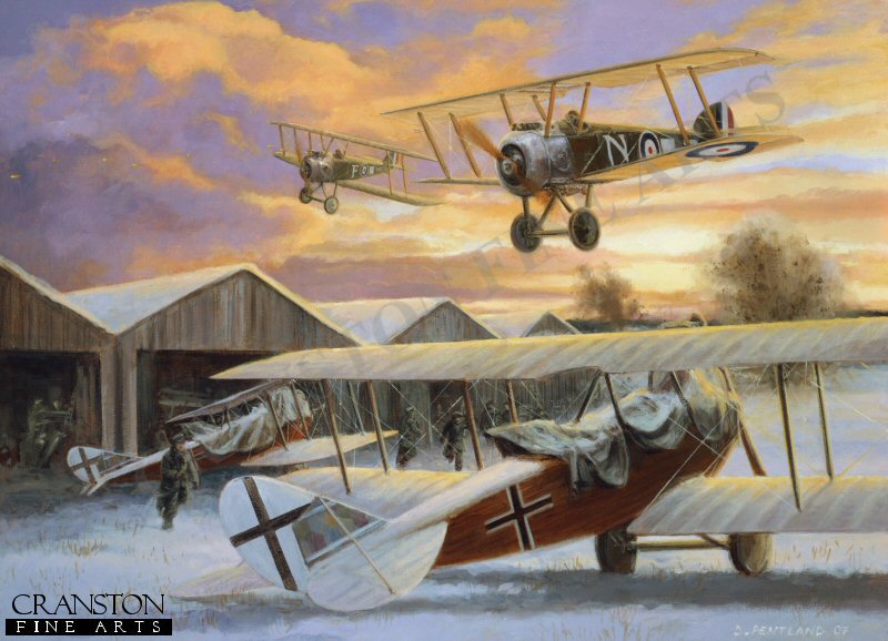 Christmas Greetings from the RFC, North Italy, 25th December 1917 by David Pentland. (PC)