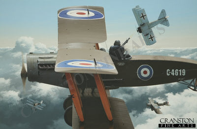 Deadly Partnership - Captain W E Staton and Lieutenant John R Gordon, Bristol F.2b by Ivan Berryman. (B)