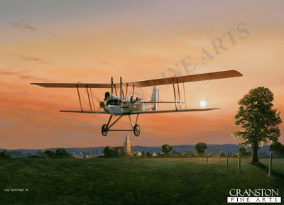 Lieutenant Croye Rothes Pithey and Lieutenant Hervey Rhodes, RE.8 by Ivan Berryman. (PC)