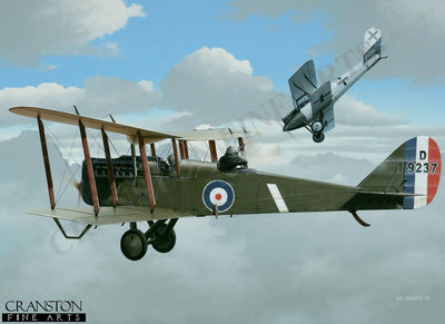 Captain Euan Dickson and AGL V Robinson, DH.4 by Ivan Berryman. (PC)