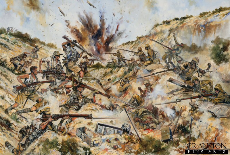 2nd Australian Brigade fighting in Gully Ravine by Jason Askew. (AP)