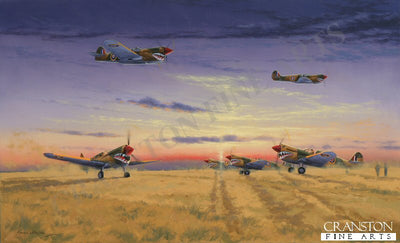 Kittyhawks of No.112 Squadron by Graeme Lothian. (RM)