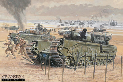 Gold Beach, Normandy, 6th June 1944 by David Pentland. (P)