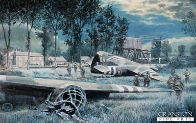 Coup de Main, Pegasus Bridge, Normandy, 6th June 1944 by David Pentland. (C)