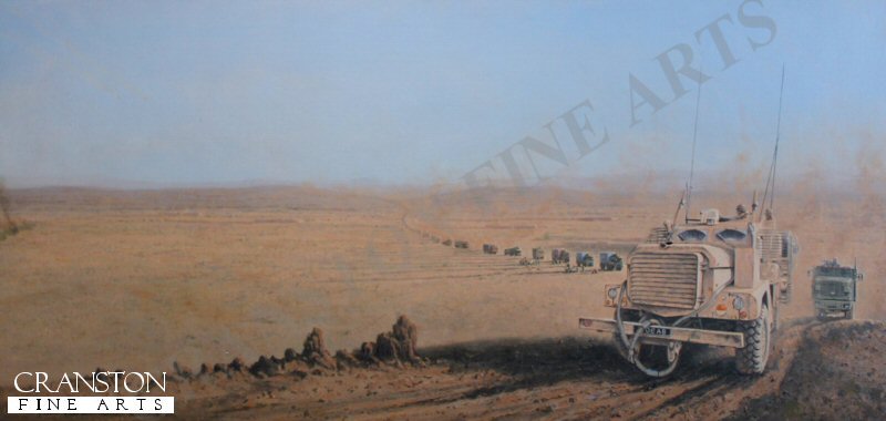 Convoy - Sangin Valley, Afghanistan by Graeme Lothian. (GS)