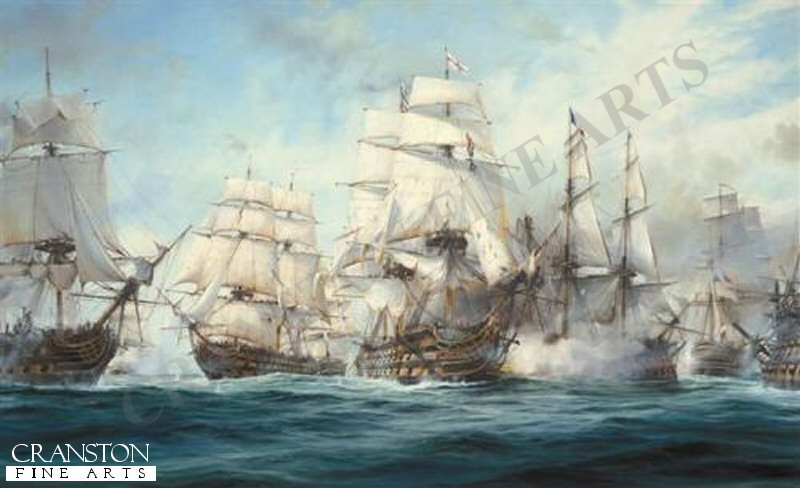 The Battle of Trafalgar by Robert Taylor. (AP)