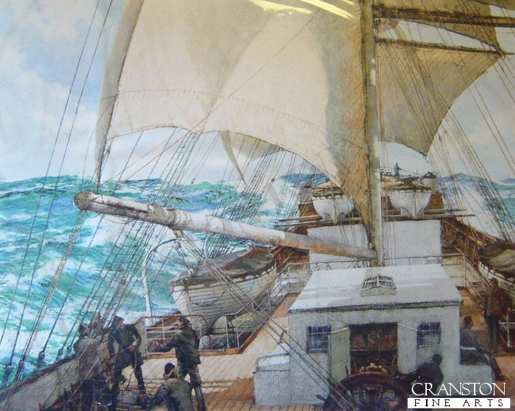 Gale Force Eight by Montague Dawson.