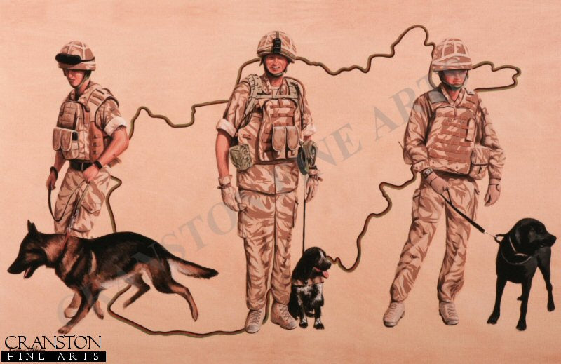 Tribute to the Royal Army Veterinary Corps by Graeme Lothian. (AP)