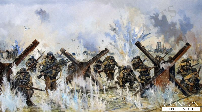 US 4th Division, Utah Beach, D-Day, 6th June 1944 by Jason Askew. (APC)