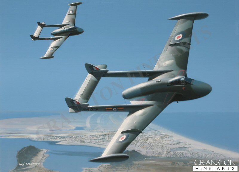 8 Sqn Venoms by Ivan Berryman. (PC)