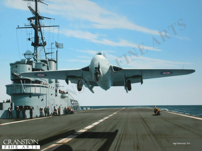 Tribute to Lt Cdr Eric 'Winkle' Brown by Ivan Berryman. (GS)