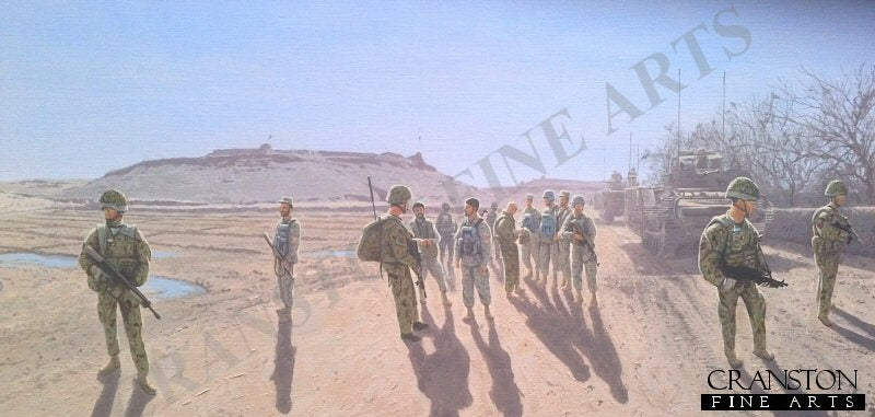 Scots Guards at Pan Kalay, Afghanistan by Graeme Lothian. (GS)