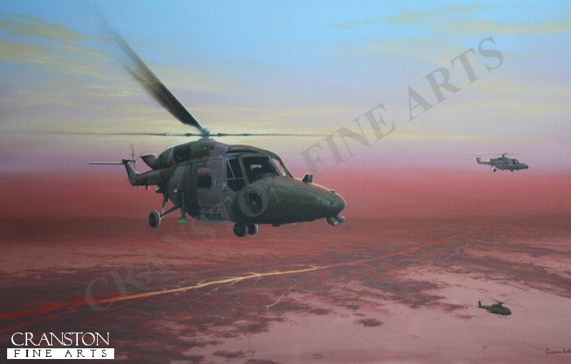 Tribute to the crew of Lynx Helicopters of the Army Air Corps by Graeme Lothian. (AP)