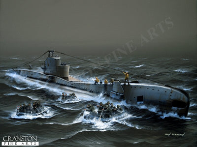 HMS Torbay - Opration Flipper by Ivan Berryman. (P)