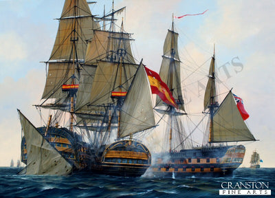 The Battle of Cape St Vincent - Nelson's Patent Bridge by Ivan Berryman. (PC)