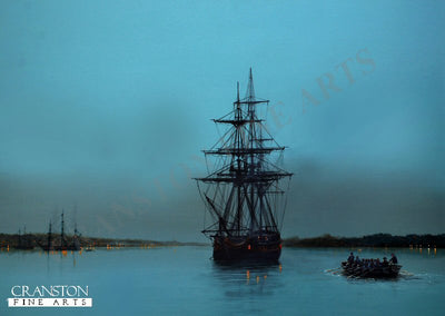 HMS Sirius at Anchor by Ivan Berryman