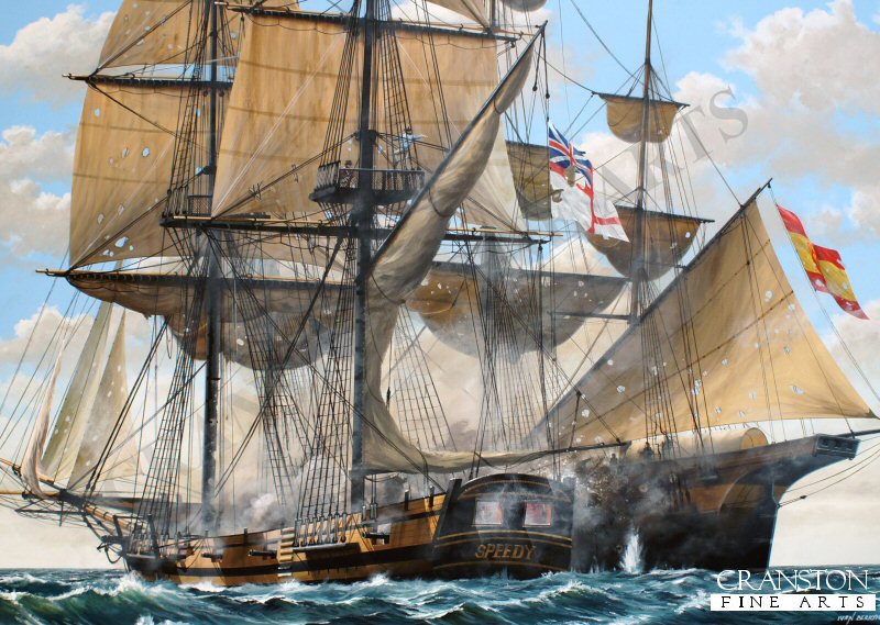 HMS Speedy - Cochranes Action Against the Gamo by Ivan Berryman (PC)