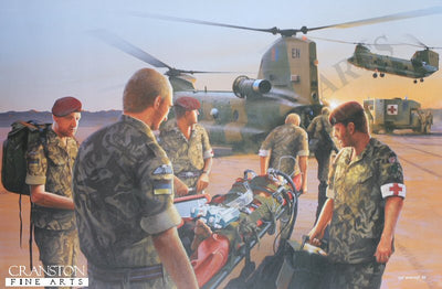 Dawn Casevac, 16 Close Support Medical Regiment - Iraq 2003 by Ivan Berryman.