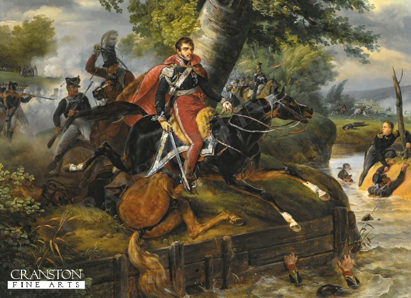 Death of Prince Poniatowski On October 19th 1813 by Horace Vernet (PC)