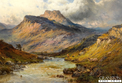 Loch Lomond: A Trout Stream near Stirling by Alfred De Breanski