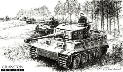 The Firing Line, North of Malinava Latvia, 22nd July 1944  by David Pentland.