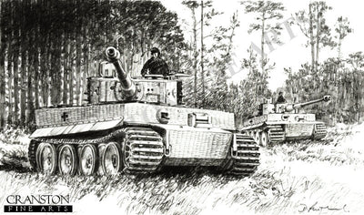 Into Position, North of Malinava Latvia, 22nd July 1944 by David Pentland.