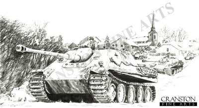 Jagdpanthers in the Ardennes, Ardennes Forest, Germany, December 1944 by David Pentland. (B)