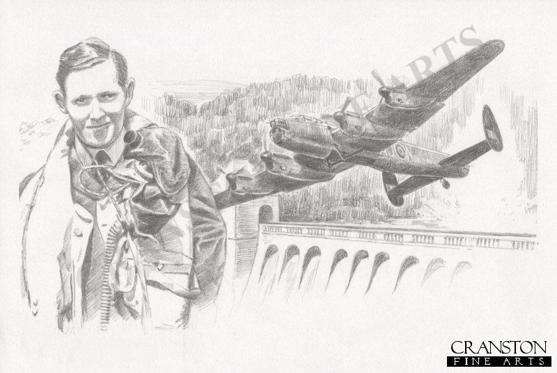 Tribute to the 617 Sqn Dambusters Crew of Lancaster AJ-N by David Pentland. (AP)