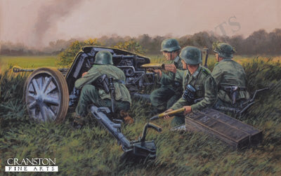PAK Gunners, Smolensk, Russia, July 1941 by David Pentland.