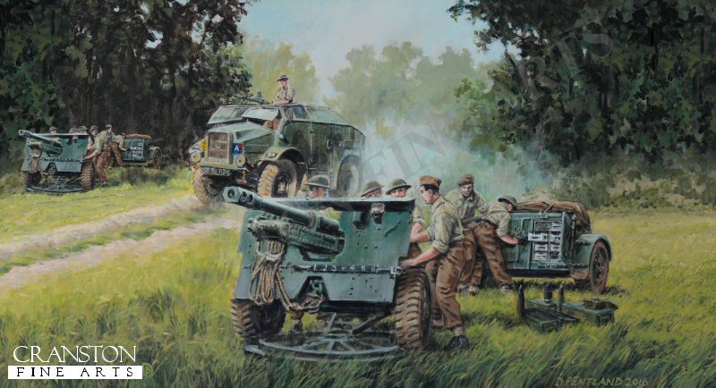 A Field in France, Royal Artillery Field Regiment, Normandy, June 1944 by David Pentland. (AP)
